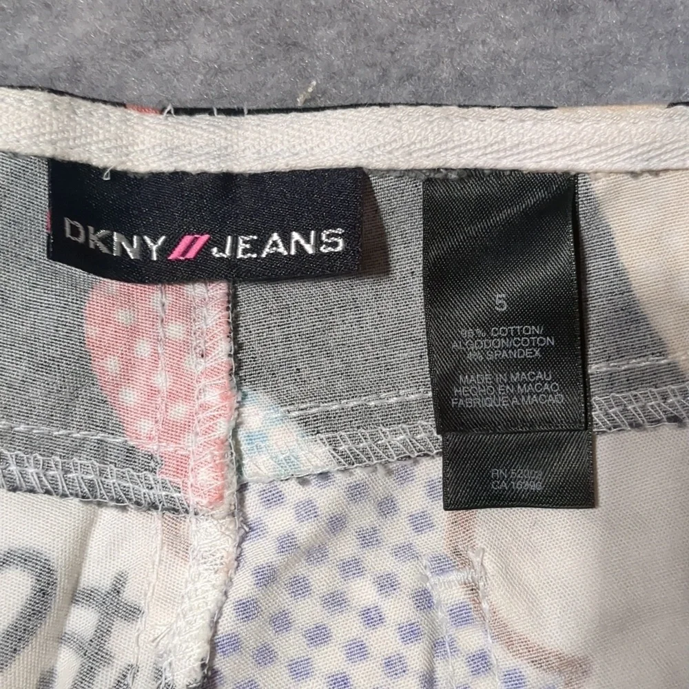 DKNY vintage 90's Pop Art Pants Roy Lichtenstein Juniors size 5 - Picture 13 of 15